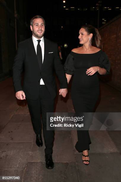 Paul Knightley and Sam Faiers seen attending The ChildLine Ball at Old Billingsgate on September 28, 2017 in London, England.