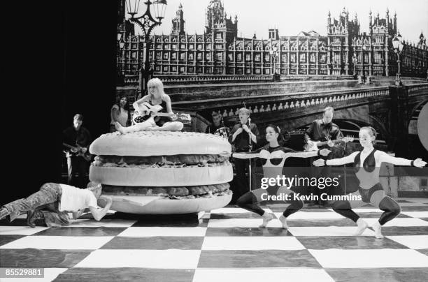 Michael Clark and Company perform the ballet 'I Am Kurious Oranj' with musical backing by English rock group The Fall at the King's Theatre,...