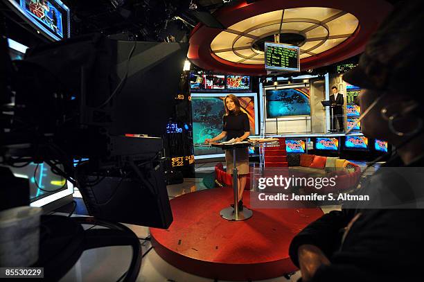 Alexis Glick VP of Fox Business Channel and anchor of the Opening Bell is photographed for Business Week Magazine.