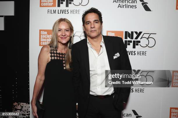 Actors Linda Larkin and Yul Vazquez attends the Last Flag Flying NYFF World Premiere on September 28, 2017 at Alice Tully Hall in New York City.