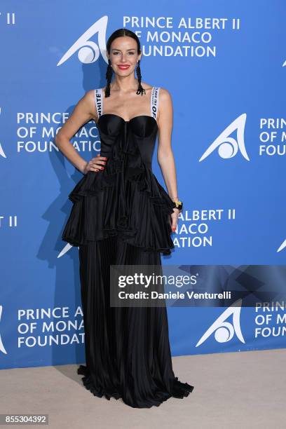 Carolina Parsons attends the inaugural 'Monte-Carlo Gala for the Global Ocean' honoring Leonardo DiCaprio at the Monaco Garnier Opera on September...