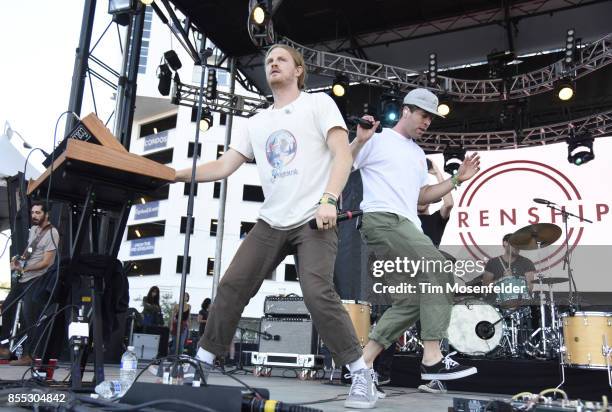 James Sunderland and Brett Hite of Frenship perform during the 2017 Life is Beautiful Festival on September 24, 2017 in Las Vegas, Nevada.