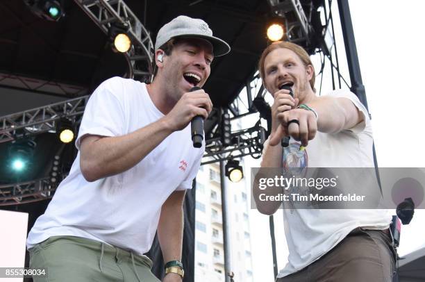 Brett Hite and James Sunderland of Frenship perform during the 2017 Life is Beautiful Festival on September 24, 2017 in Las Vegas, Nevada.