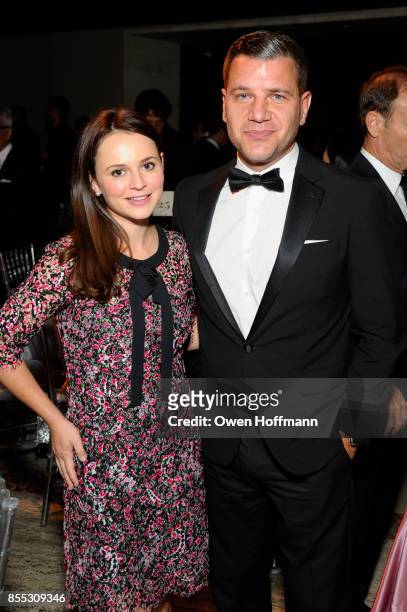 Figure Skater Sasha Cohen and Tom Murro attend the New York City Ballet's 2017 Fall Fashion Gala on September 28, 2017 in New York City.