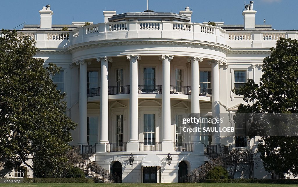 The South Lawn of the White House in Was