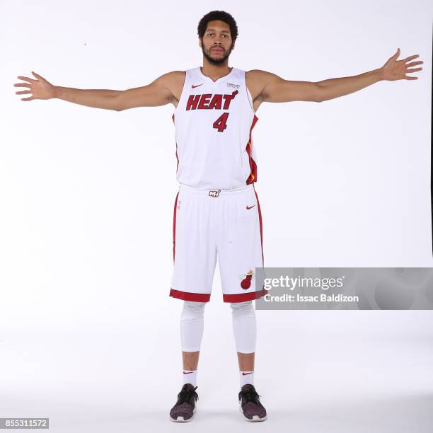 Hammons of the Miami Heat poses for a portrait on September 25, 2017 at American Airlines Arena in Miami, Florida. NOTE TO USER: User expressly...