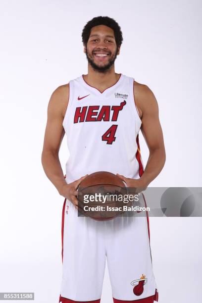 Hammons of the Miami Heat poses for a portrait on September 25, 2017 at American Airlines Arena in Miami, Florida. NOTE TO USER: User expressly...