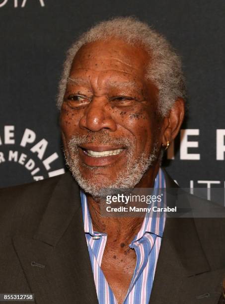 Morgan Freeman attends The Paley Center Presents "The Story of Us" with Morgan Freeman at The Paley Center for Media on September 28, 2017 in New...
