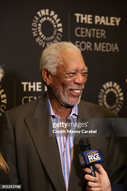 Morgan Freeman attends The Paley Center Presents "The Story of Us" with Morgan Freeman at The Paley Center for Media on September 28, 2017 in New...