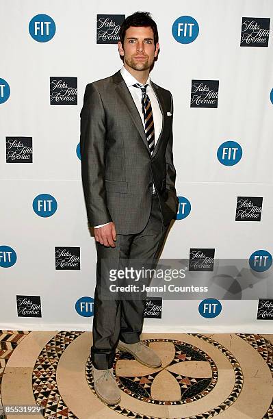 Singer Chris Mann attends the FIT benefit gala honoring Saks Fifth Avenue's CEO Steve Sadove at Cipriani 42nd Street on March 19, 2009 in New York...