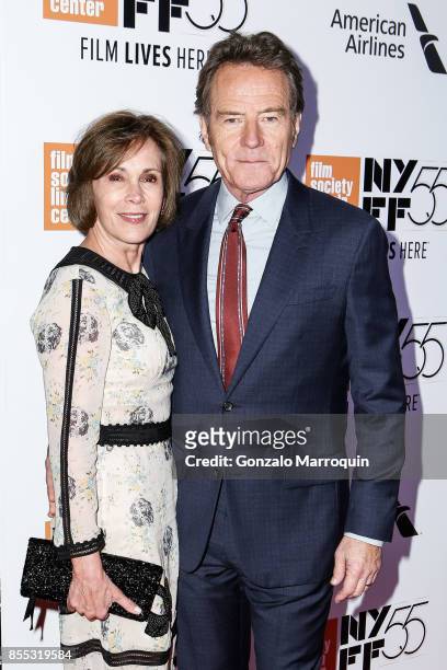 Robin Dearden and Actor Bryan Cranston attend the 55th New York Film Festival Opening Night Premiere Of "Last Flag Flying" at Alice Tully Hall,...