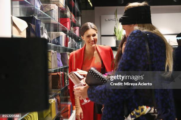 Guests attend the Lancaster Collection presentation during Paris Fashion Week Womenswear Spring/Summer 2018 on September 28, 2017 in Paris, France.