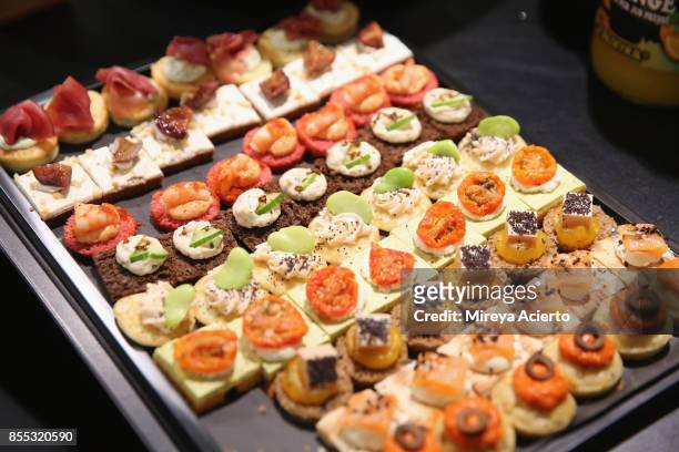 Detail of food at the Lancaster Collection presentation during Paris Fashion Week Womenswear Spring/Summer 2018 on September 28, 2017 in Paris,...