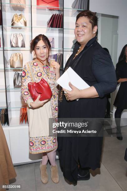 Guests attend the Lancaster Collection presentation during Paris Fashion Week Womenswear Spring/Summer 2018 on September 28, 2017 in Paris, France.