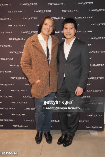Roberto de Villacis and Thomas Tchen attend the Lancaster Collection presentation during Paris Fashion Week Womenswear Spring/Summer 2018 on...