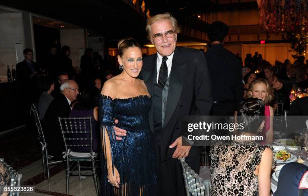 Sarah Jessica Parker and Peter Martins attend the New York City Ballet's 2017 Fall Fashion Gala on September 28, 2017 in New York City.