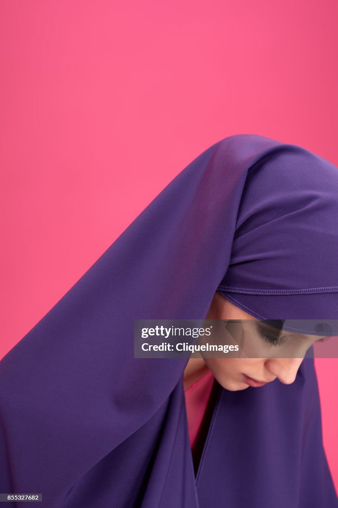 Beautiful modest woman