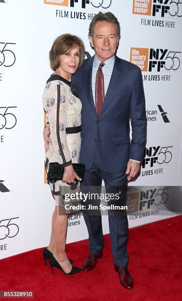 Actors Robin Dearden and Bryan Cranston attend 55th New York Film Festival opening night premiere of "Last Flag Flying" at Alice Tully Hall, Lincoln...