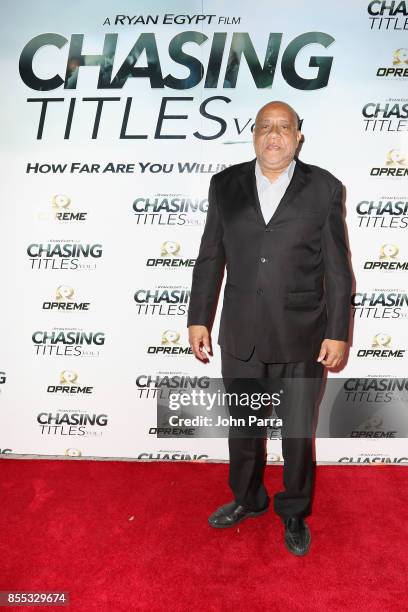 Barry Shabaka Henley arrives at the Chasing Titles Vol. 1 West Palm Beach Premiere on September 28, 2017 in West Palm Beach, Florida.