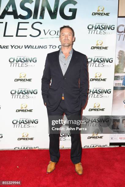 Brian Austin Green arrives at the Chasing Titles Vol. 1 West Palm Beach Premiere on September 28, 2017 in West Palm Beach, Florida.