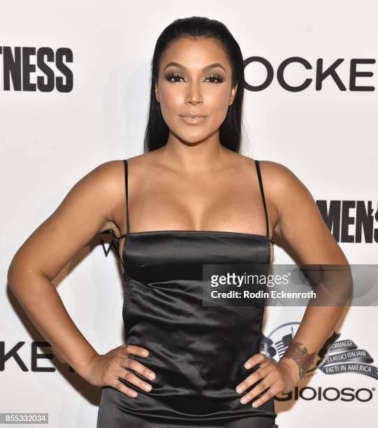 Shantel Jackson arrives at Men's Fitness 2017 Annual Game Changers event at a private residence on September 28, 2017 in Beverly Hills, California.