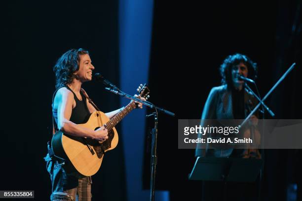 Ani DiFranco performs at the Lyric Theatre on September 28, 2017 in Birmingham, Alabama.
