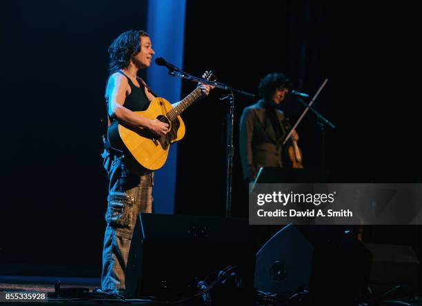 Ani DiFranco performs at the Lyric Theatre on September 28, 2017 in Birmingham, Alabama.