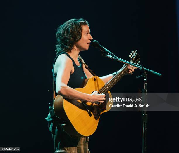 Ani DiFranco performs at the Lyric Theatre on September 28, 2017 in Birmingham, Alabama.