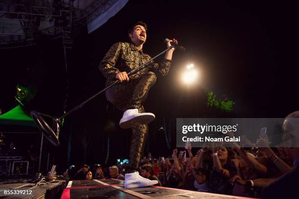 Joe Jonas of DNCE performs during Capital One Concert Takeover featuring DNCE, B.O.B, QuestLove and DJ Moma at Central Park SummerStage on September...