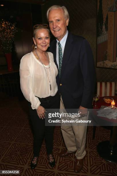 Nina Griscom and David Patrick Columbia attend David Patrick Columbia and Chris Meigher Toast The Quest 400 at Doubles on September 28, 2017 in New...