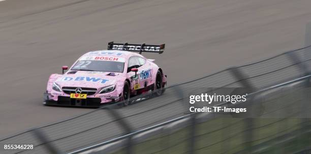 Lucas Auer drives during the race of the DTM 2017 German Touring Car Championship at Nuerburgring on Septembmber 10, 2017 in Nuerburg, Germany.