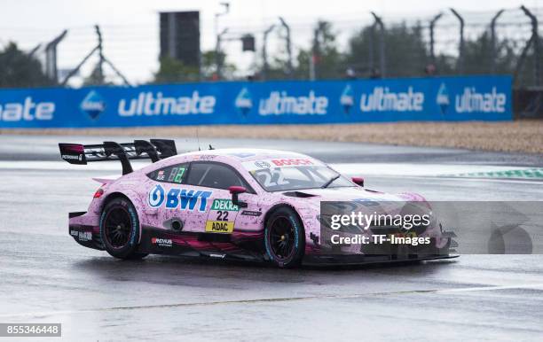 Lucas Auer drives during the Qualifying race of the DTM 2017 German Touring Car Championship at Nuerburgring on Septembmber 9, 2017 in Nuerburg,...