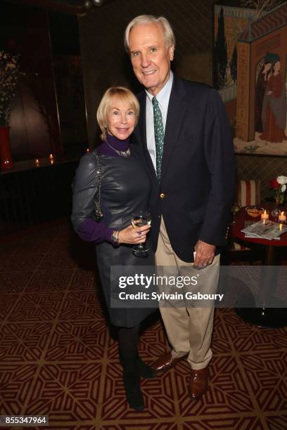 David Patrick Columbia attends David Patrick Columbia and Chris Meigher Toast The Quest 400 at Doubles on September 28, 2017 in New York City.