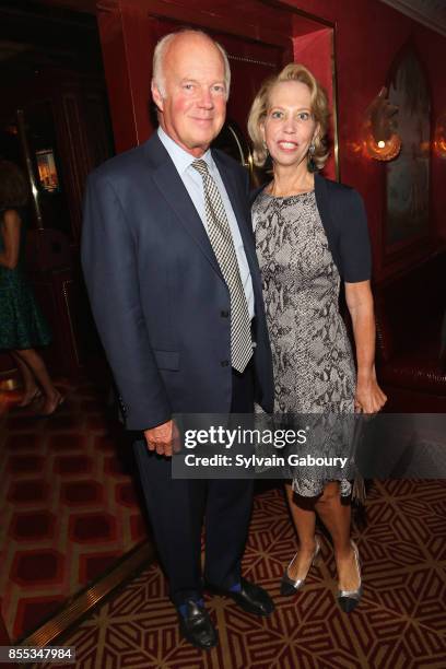 John Glass and Martha Glass attend David Patrick Columbia and Chris Meigher Toast The Quest 400 at Doubles on September 28, 2017 in New York City.