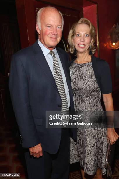 John Glass and Martha Glass attend David Patrick Columbia and Chris Meigher Toast The Quest 400 at Doubles on September 28, 2017 in New York City.