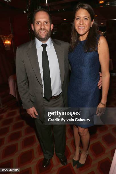 Ted Mariner and Amanda Mariner attend David Patrick Columbia and Chris Meigher Toast The Quest 400 at Doubles on September 28, 2017 in New York City.