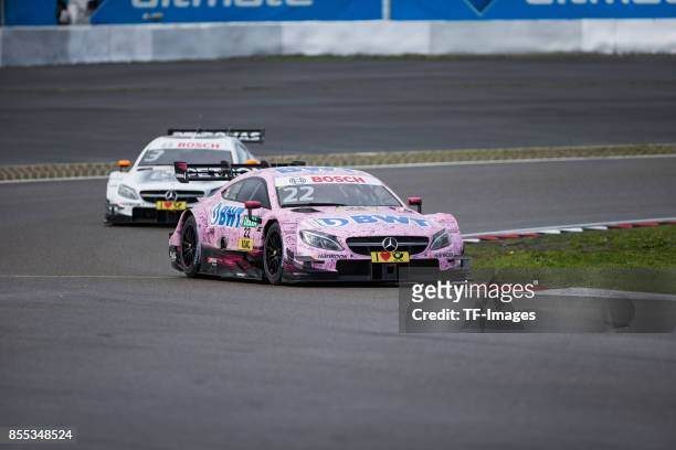 Lucas Auer and Paul Di Resta drives during the Qualifying race of the DTM 2017 German Touring Car Championship at Nuerburgring on Septembmber 9, 2017...