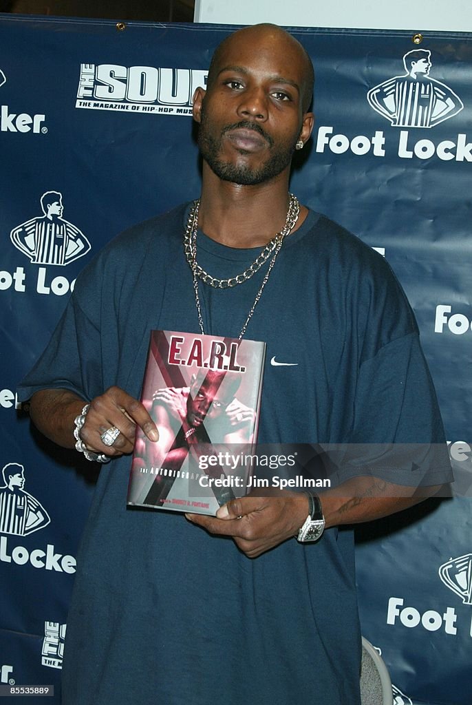 DMX In-Store Signing For His Newly-Released Book "E.A.R.L. - The Autobiography of DMX"