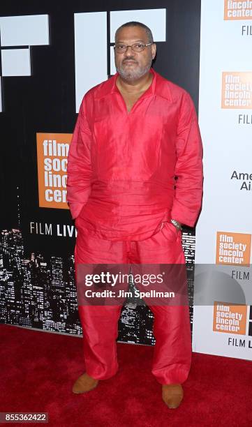 Actor Laurence Fishburne attends 55th New York Film Festival opening night premiere of "Last Flag Flying" at Alice Tully Hall, Lincoln Center on...