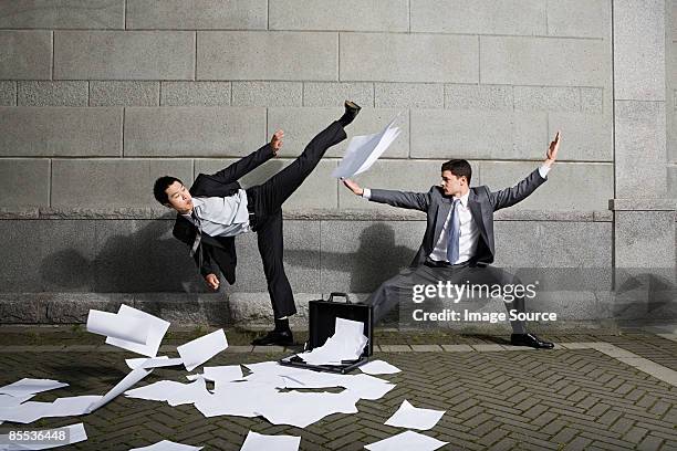 businessmen fighting - the way of the fight stock pictures, royalty-free photos & images