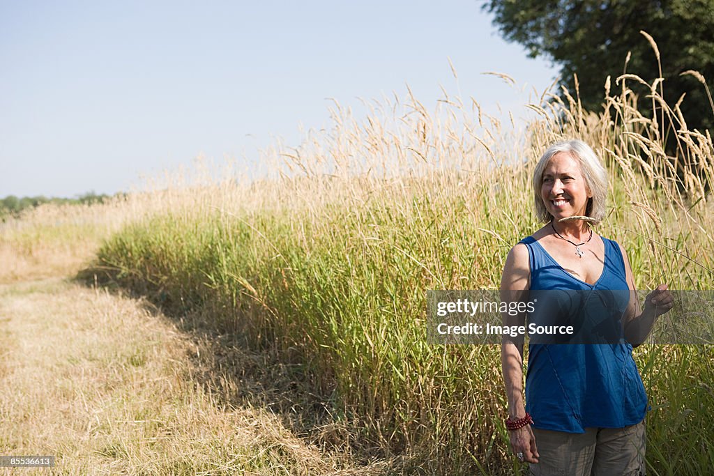 Woman in a field