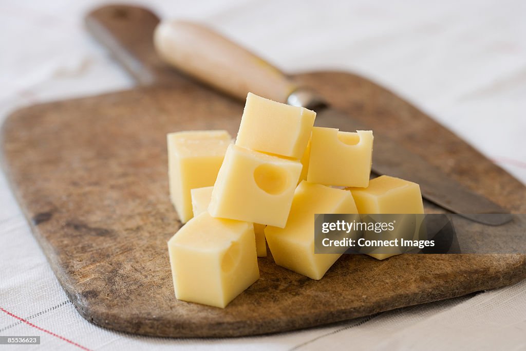 Cubed cheese