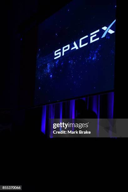 SpaceX CEO Elon Musk speaks at the International Astronautical Congress on September 29, 2017 in Adelaide, Australia. Musk detailed the long-term...