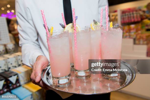 View of the drinks at 'Riley Rose celebrates store opening at Glendale Galleria with Jordyn Woods' on September 28, 2017 in Glendale, California.