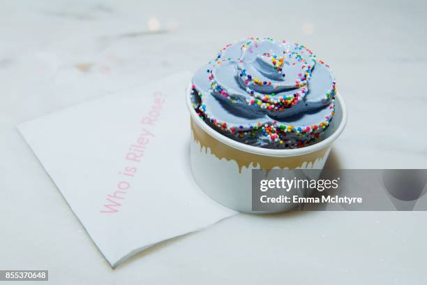 View of the dessert at 'Riley Rose celebrates store opening at Glendale Galleria with Jordyn Woods' on September 28, 2017 in Glendale, California.