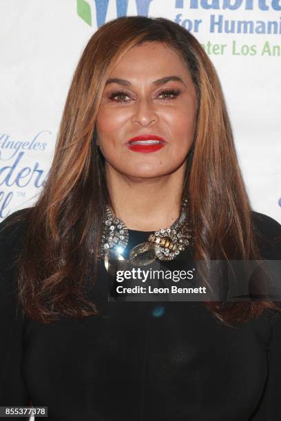 Fashion designer Tina Knowles Lawson attends the 2017 Los Angeles Builders Ball at The Beverly Hilton Hotel on September 28, 2017 in Beverly Hills,...