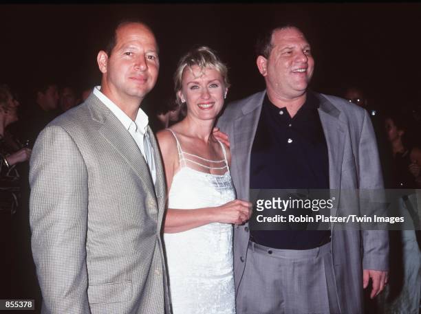 New York, NY. Ron Galotti, Tina Brown and Harvey Weinstein at the launch party of Talk Magazine. Photo by Robin Platzer/Twin Images/Online USA, Inc.