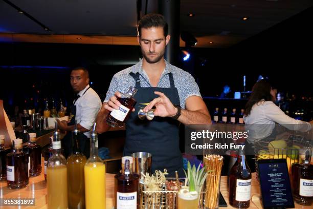 Mixologist Matt Landis at H.O.M.E. By Martell hosted by Jhene Aiko on September 28, 2017 in Los Angeles, California.