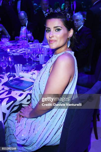 Nelly Furtado attends the dinner for the inaugural "Monte-Carlo Gala for the Global Ocean" honoring Leonardo DiCaprio at the Monaco Garnier Opera on...