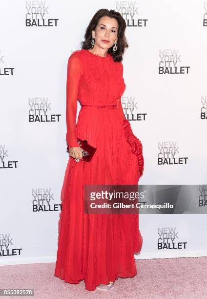 Fe Fendi attends the New York City Ballet's 2017 Fall Fashion Gala at David H. Koch Theater at Lincoln Center on September 28, 2017 in New York City.